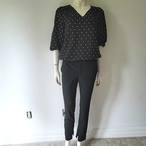 Daniel Rainn V-Neck Polka-Dot Blouse Size S - Picture 7 of 10